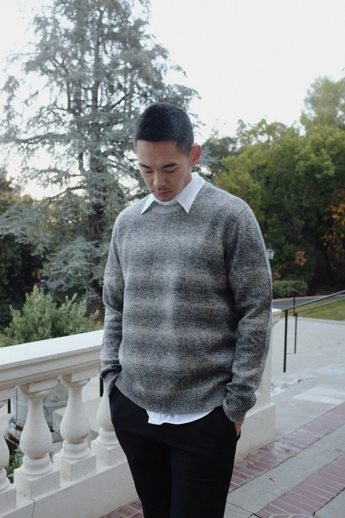 Men Gradient Sweater
