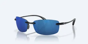 Men's Ballast Polarized Sunglasses 9071 - 05 - 60 In Shiny Black/blue Mirror