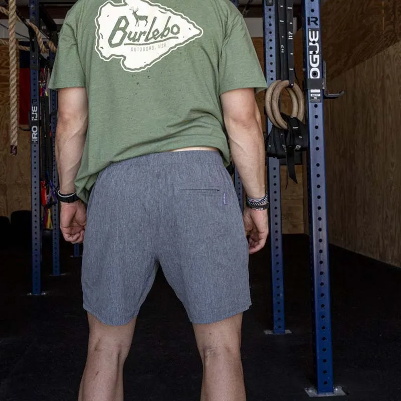 Men's Dark Heather Grey Athletic Performance Shorts