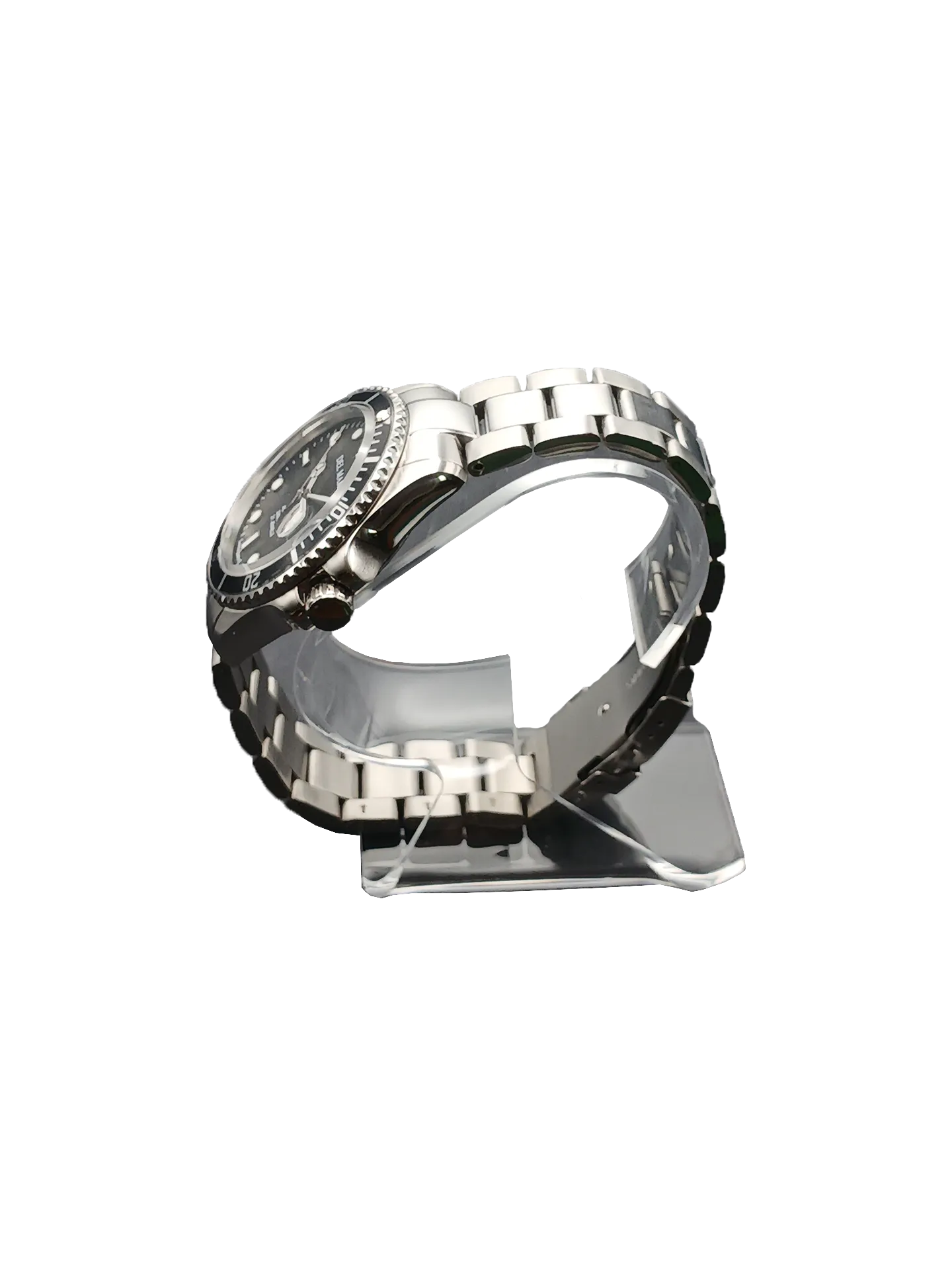 Men's Premier Automatic Watch – Black Dial & Stainless Steel Band #50390