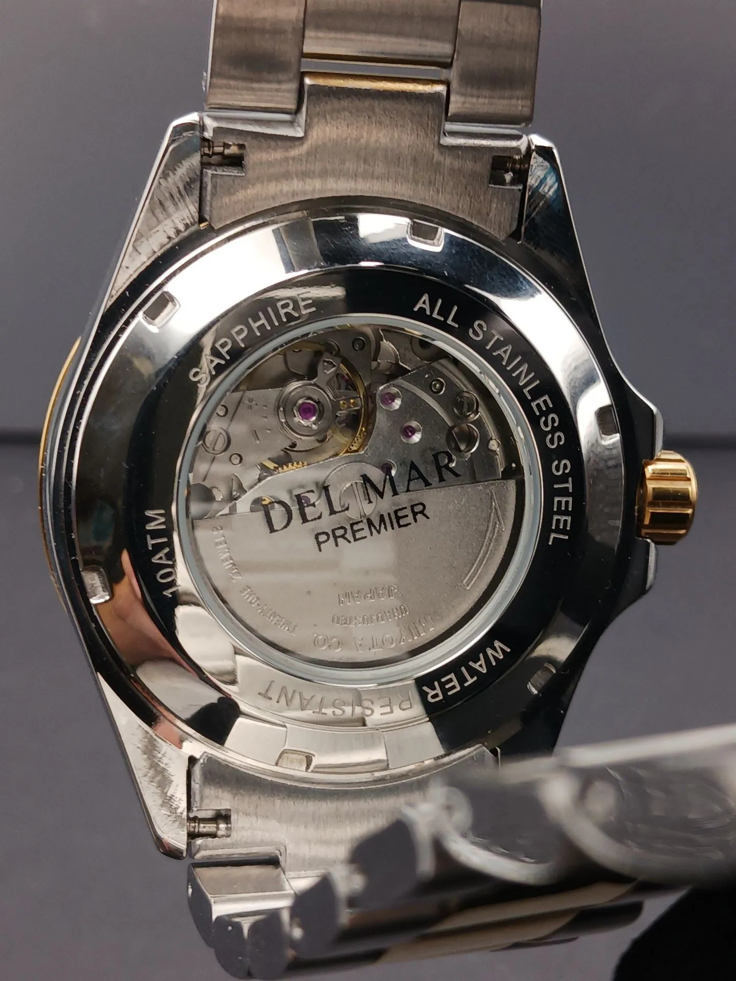 Men's Premier Automatic Watch – Black Dial & Stainless Steel Band #50390