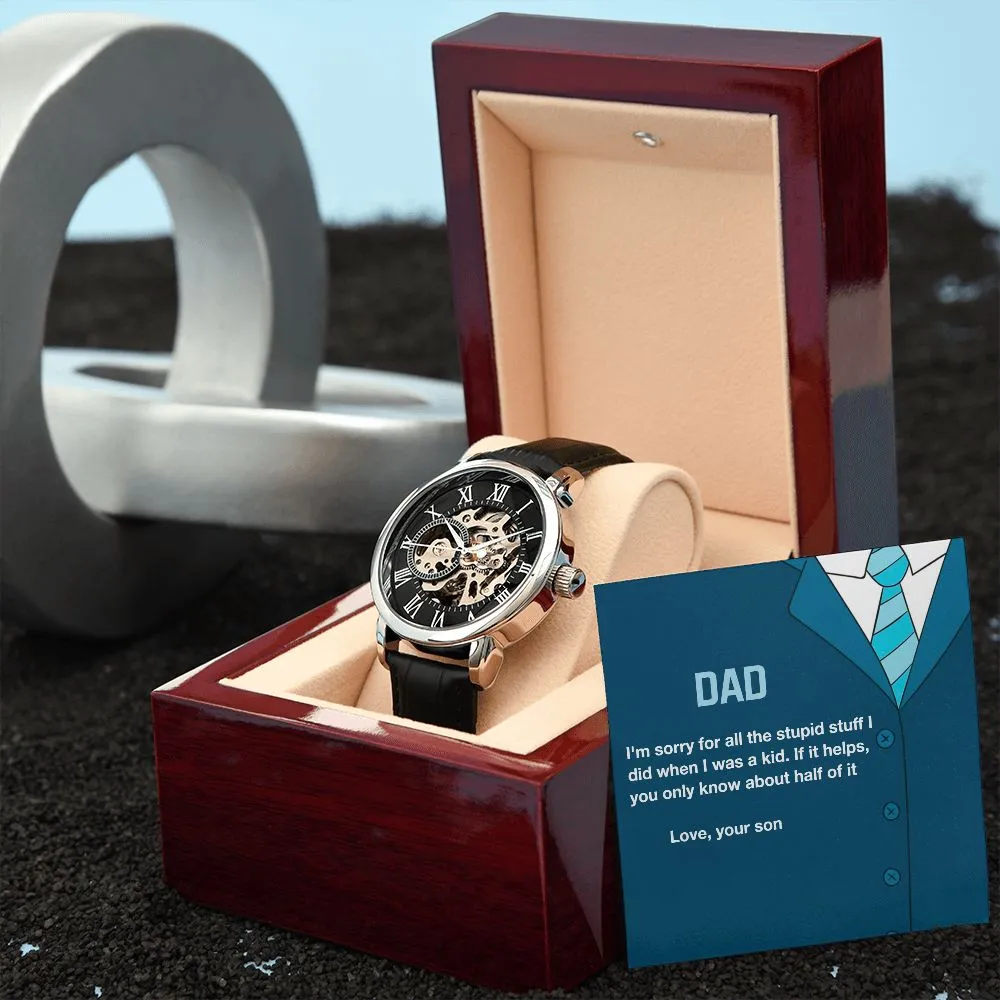Men's Skeleton Watch