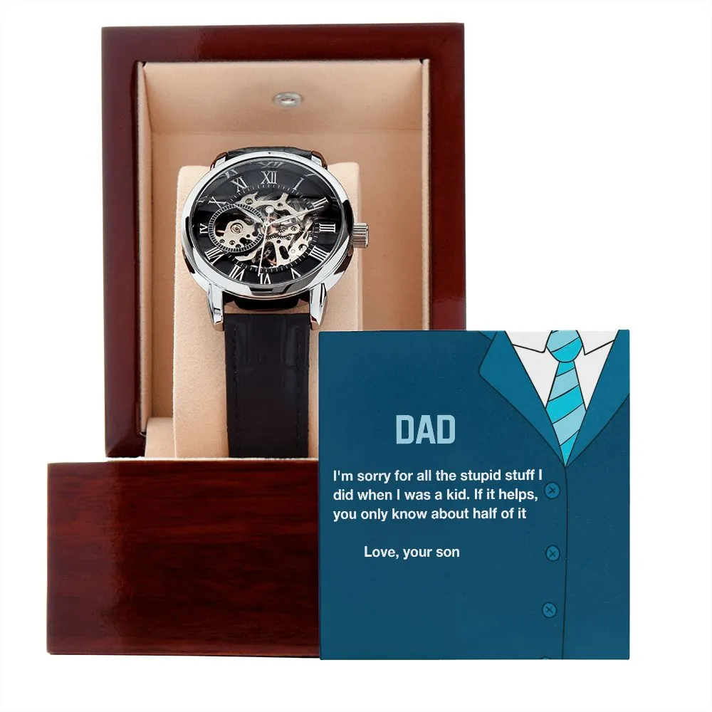 Men's Skeleton Watch