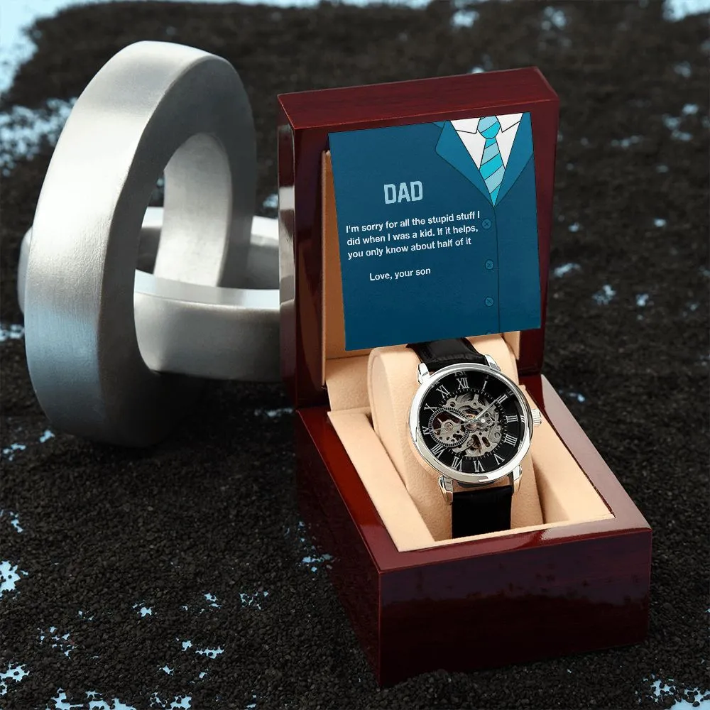 Men's Skeleton Watch