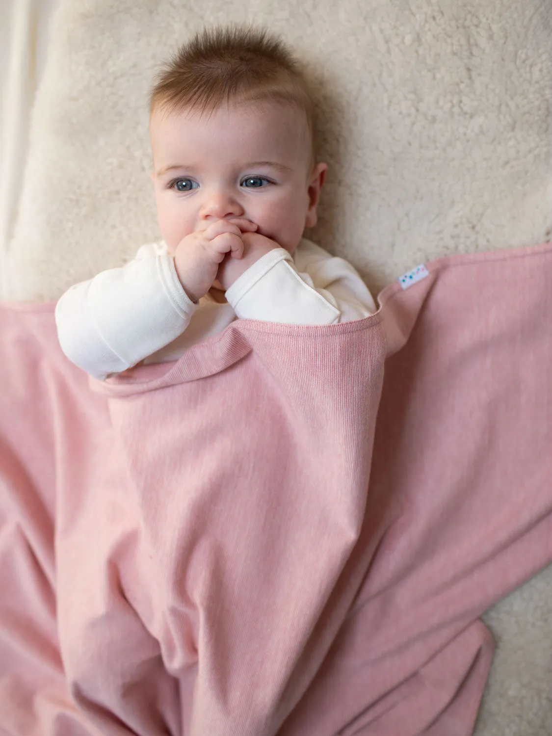 Merino   Organic Cotton Baby Swaddle Blanket