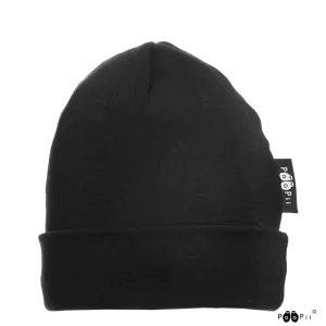 Merino Wool Beanie - Black