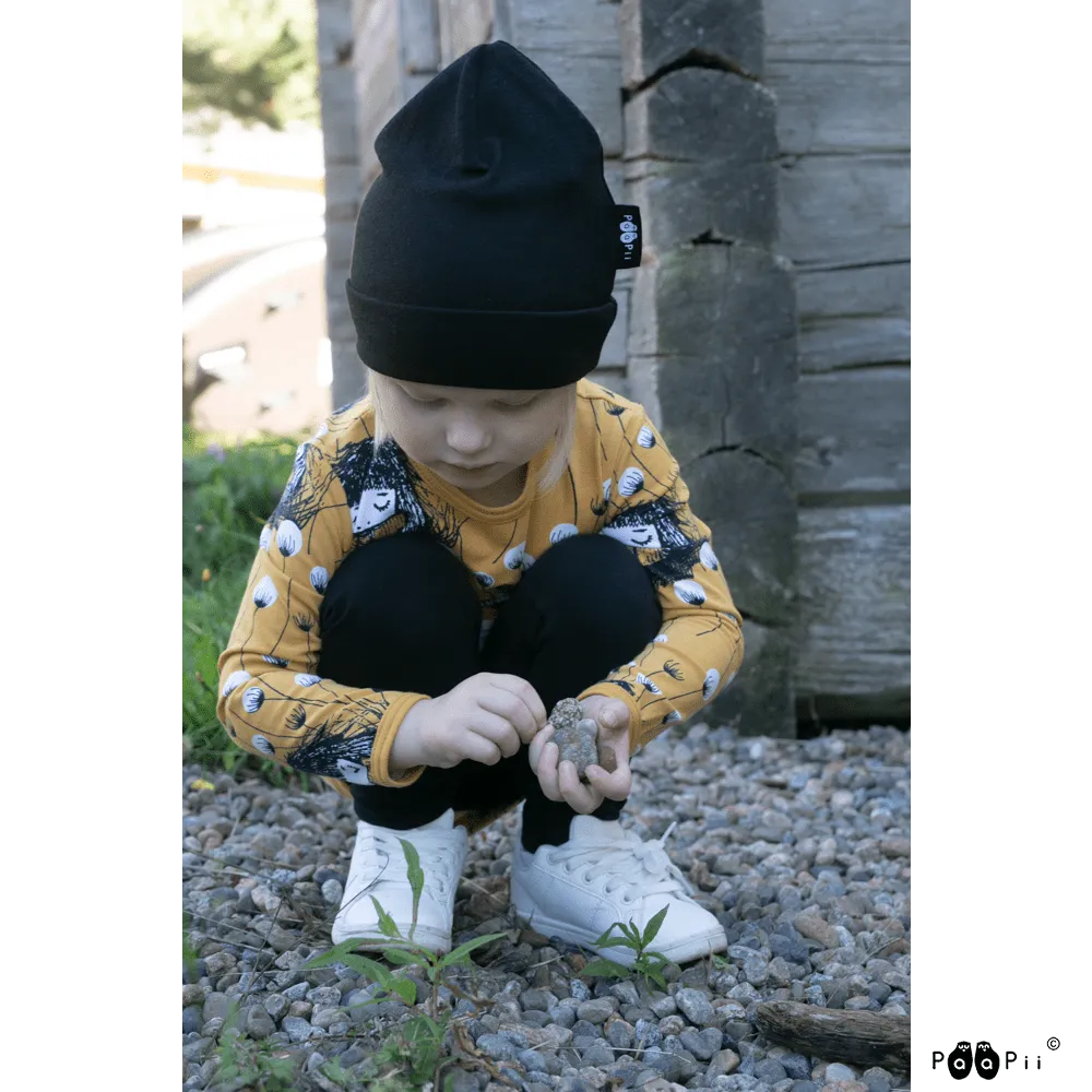Merino Wool Beanie - Black