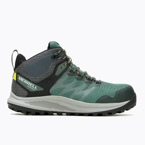 Merrell Men's Nova 3 Mid Waterproof Carbon Fiber Work Shoe Forest Hi Viz J005493