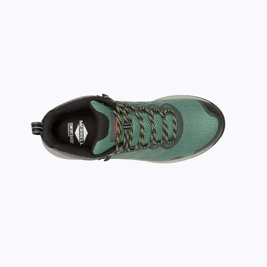 Merrell Men's Nova 3 Mid Waterproof Carbon Fiber Work Shoe Forest Hi Viz J005493