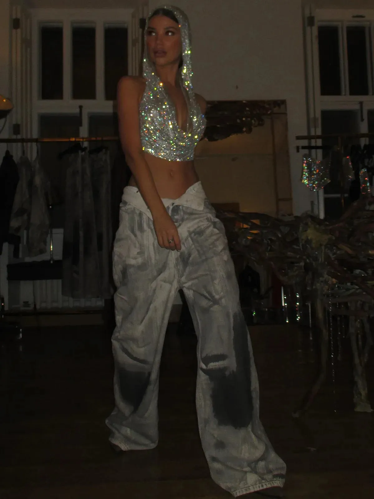Mesh See Through T Shirt