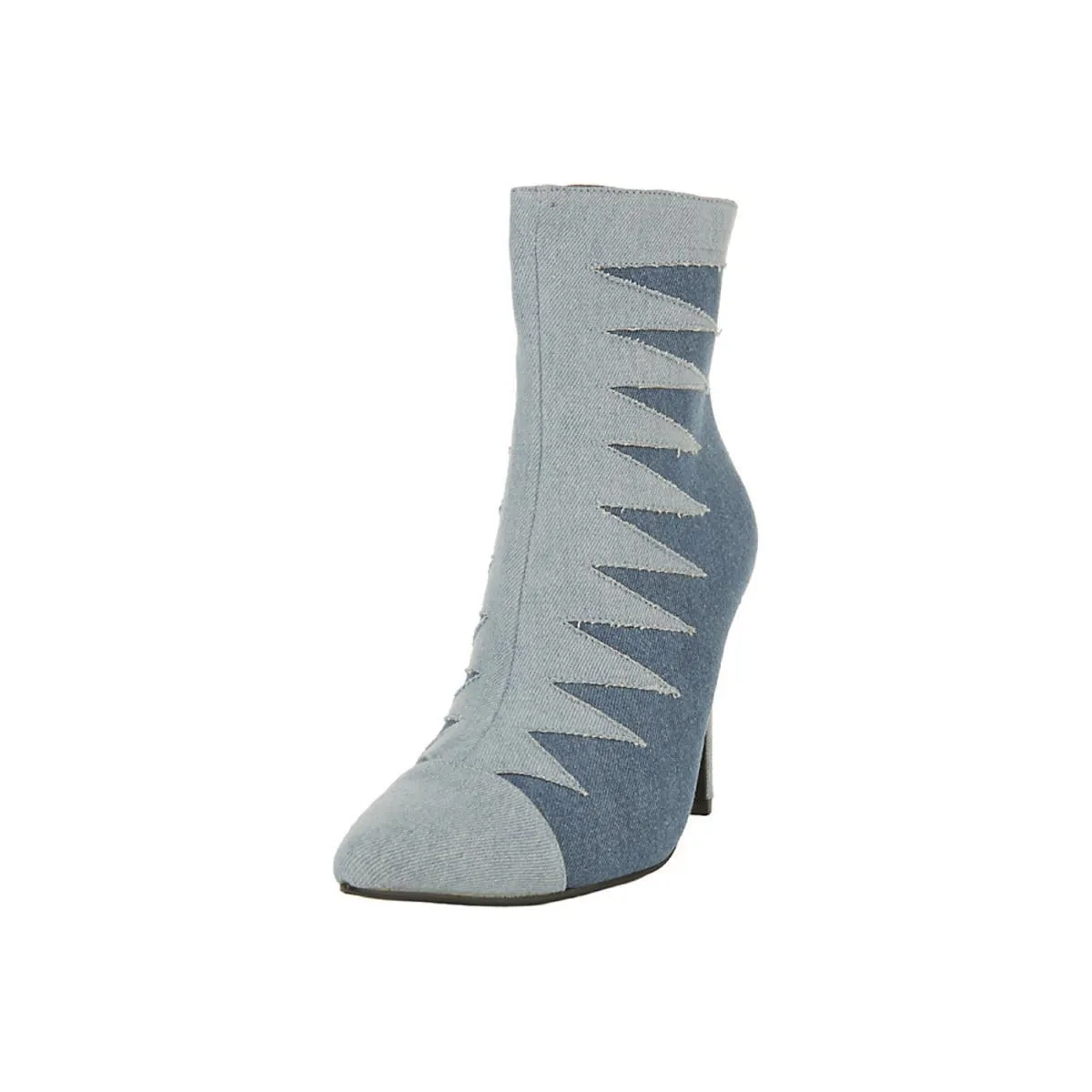 Mini-55 High Heel Ankle Boot Denim