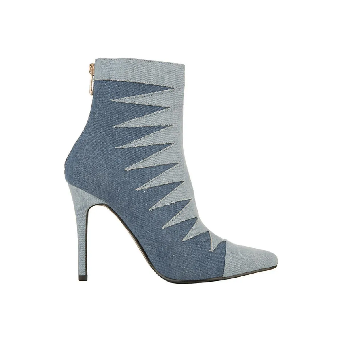 Mini-55 High Heel Ankle Boot Denim