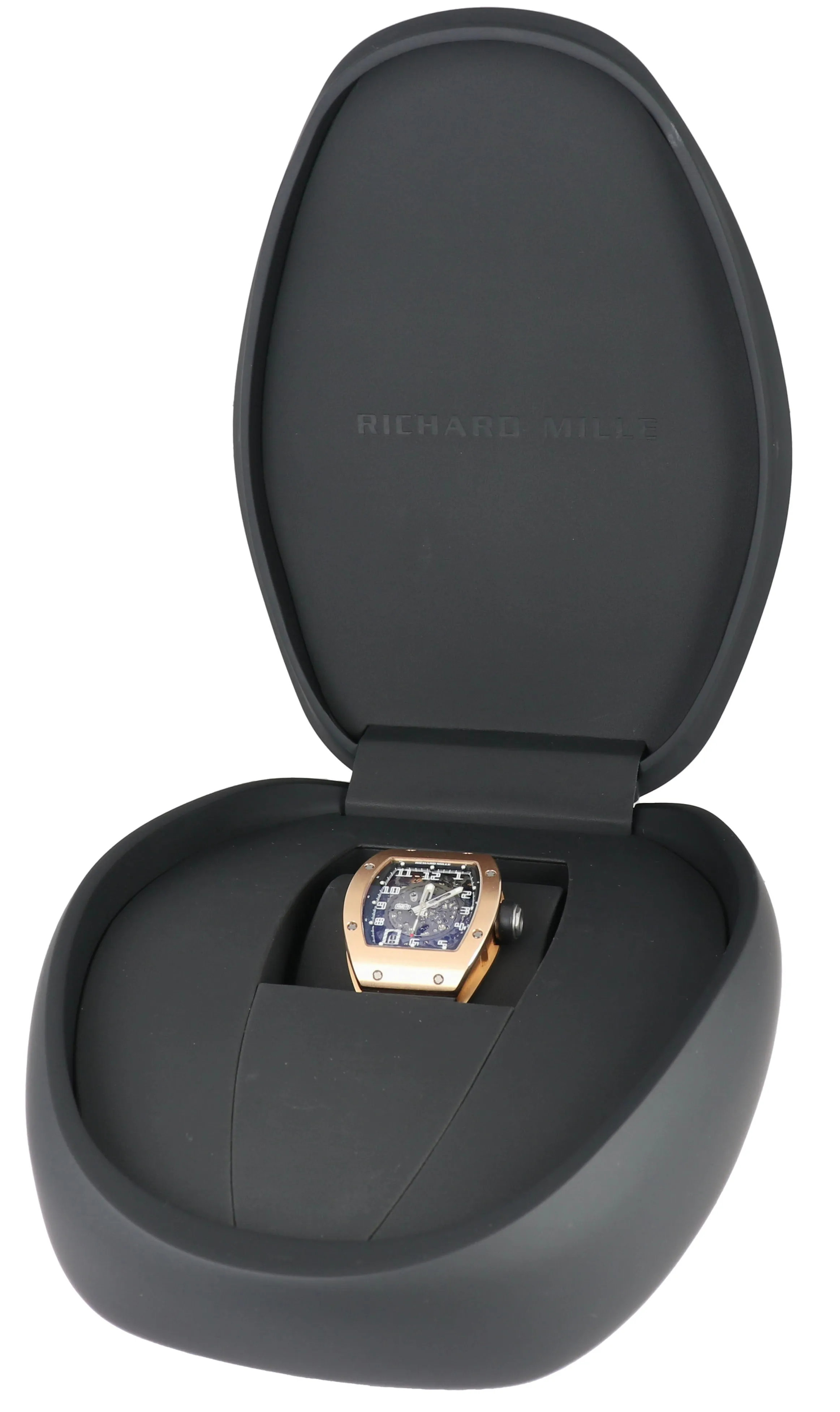 MINT Richard Mille RM010 18K Rose Gold Black Rubber 40mm RM 10 B P Watch