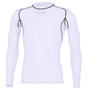 Mitre Long Sleeve Compression Top - White