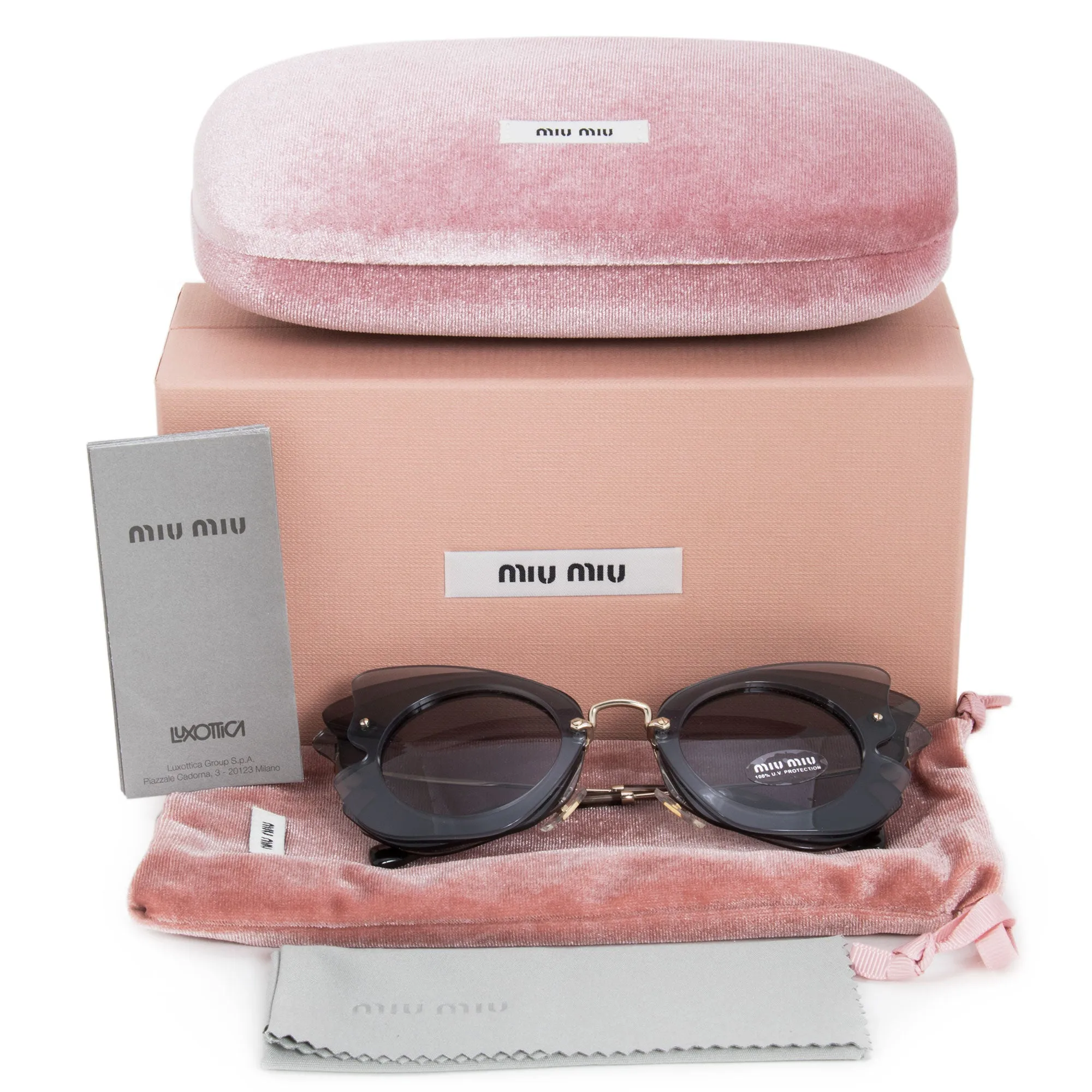Miu Miu Butterfly Sunglasses SMU02SS VA43C2 63
