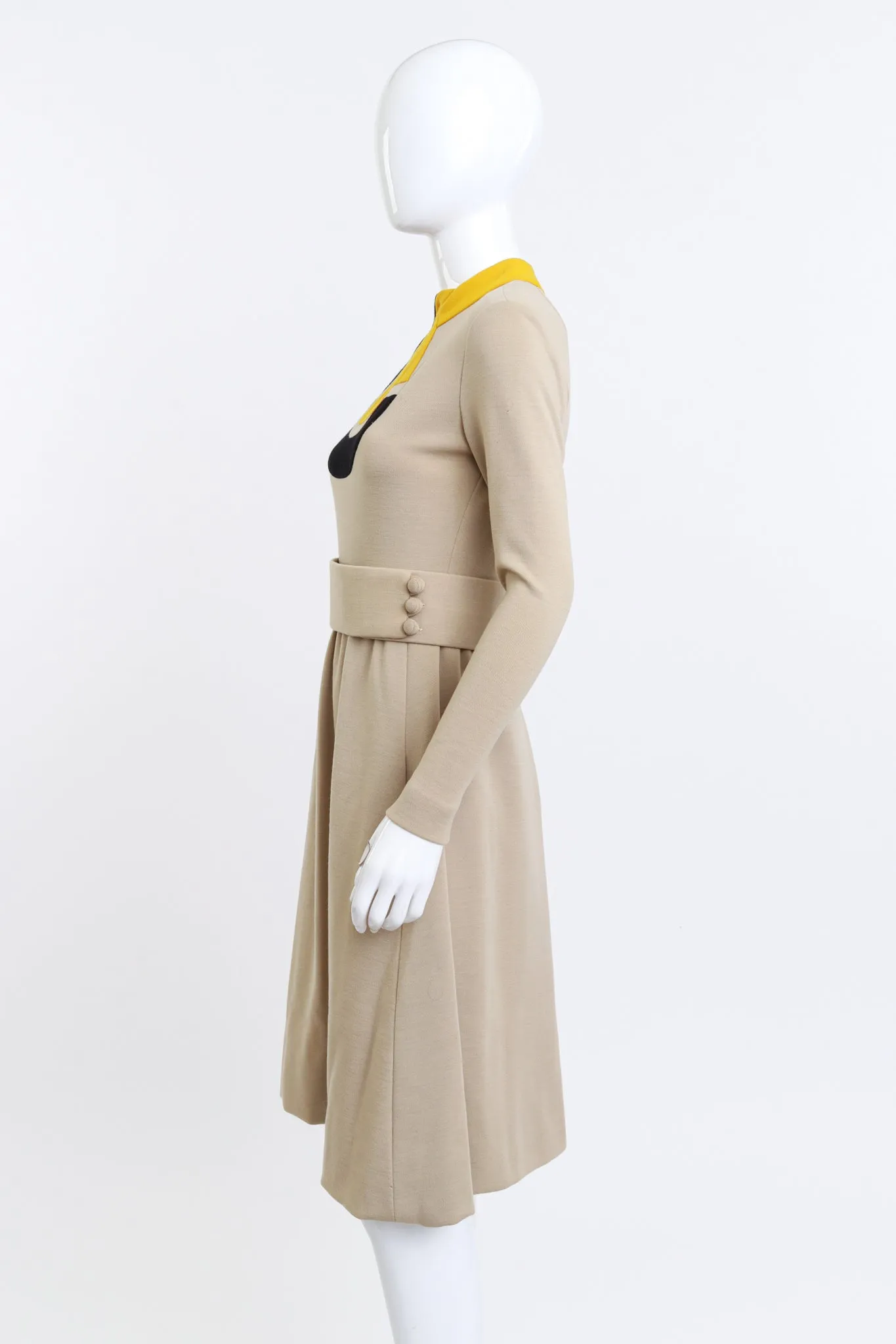 Mod Geo Mock Neck Dress