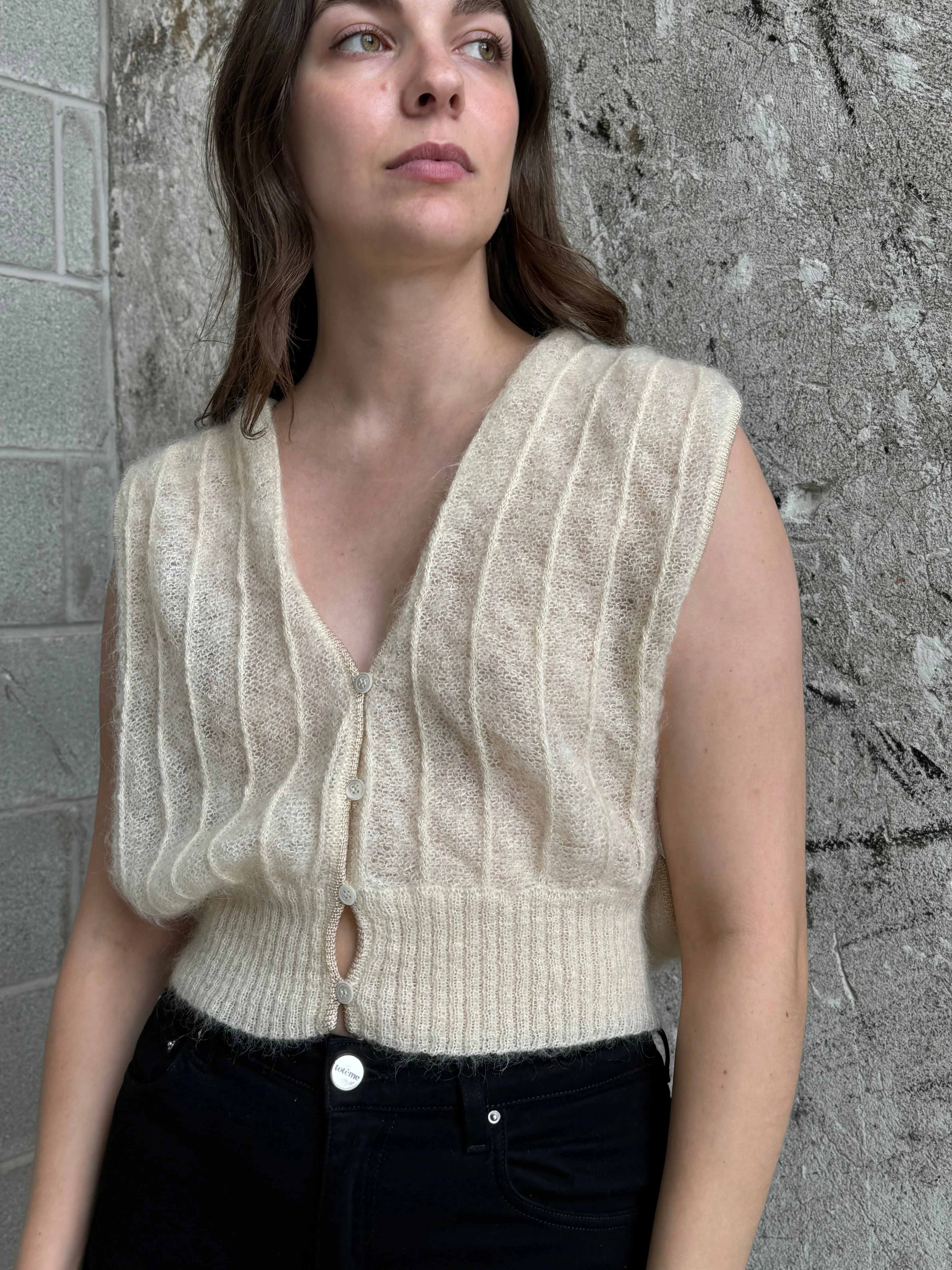 mohair sweater vest