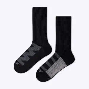 Moisture Wicking Black Nylon Crew