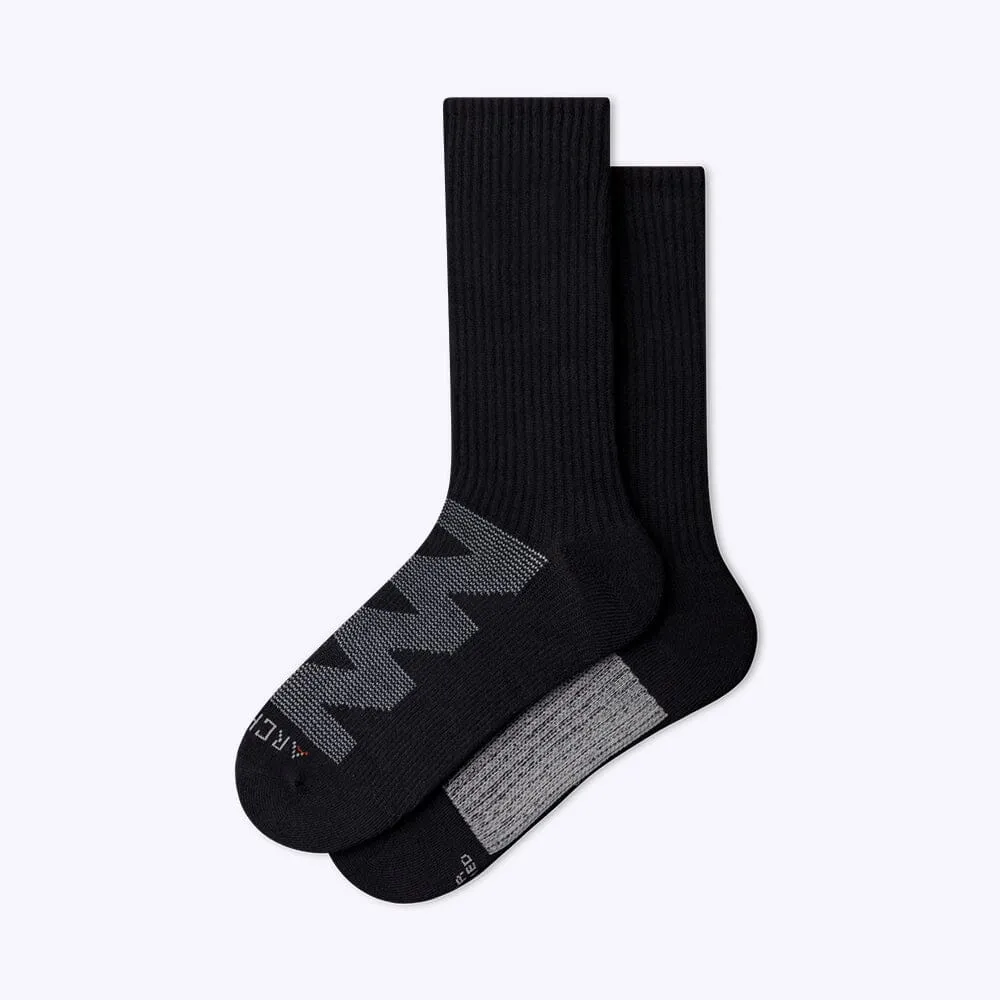 Moisture Wicking Black Nylon Crew