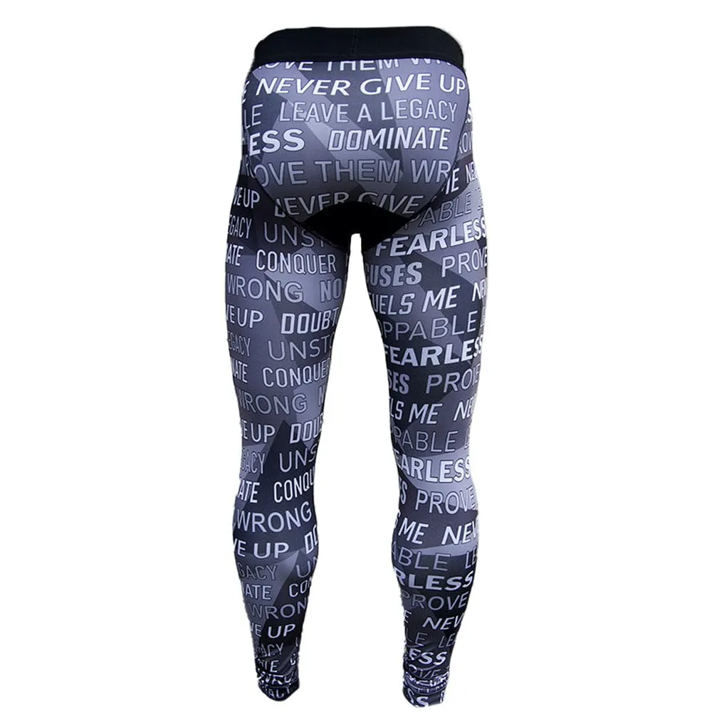 Motivational Compression Tights | Elite Athletic Gear