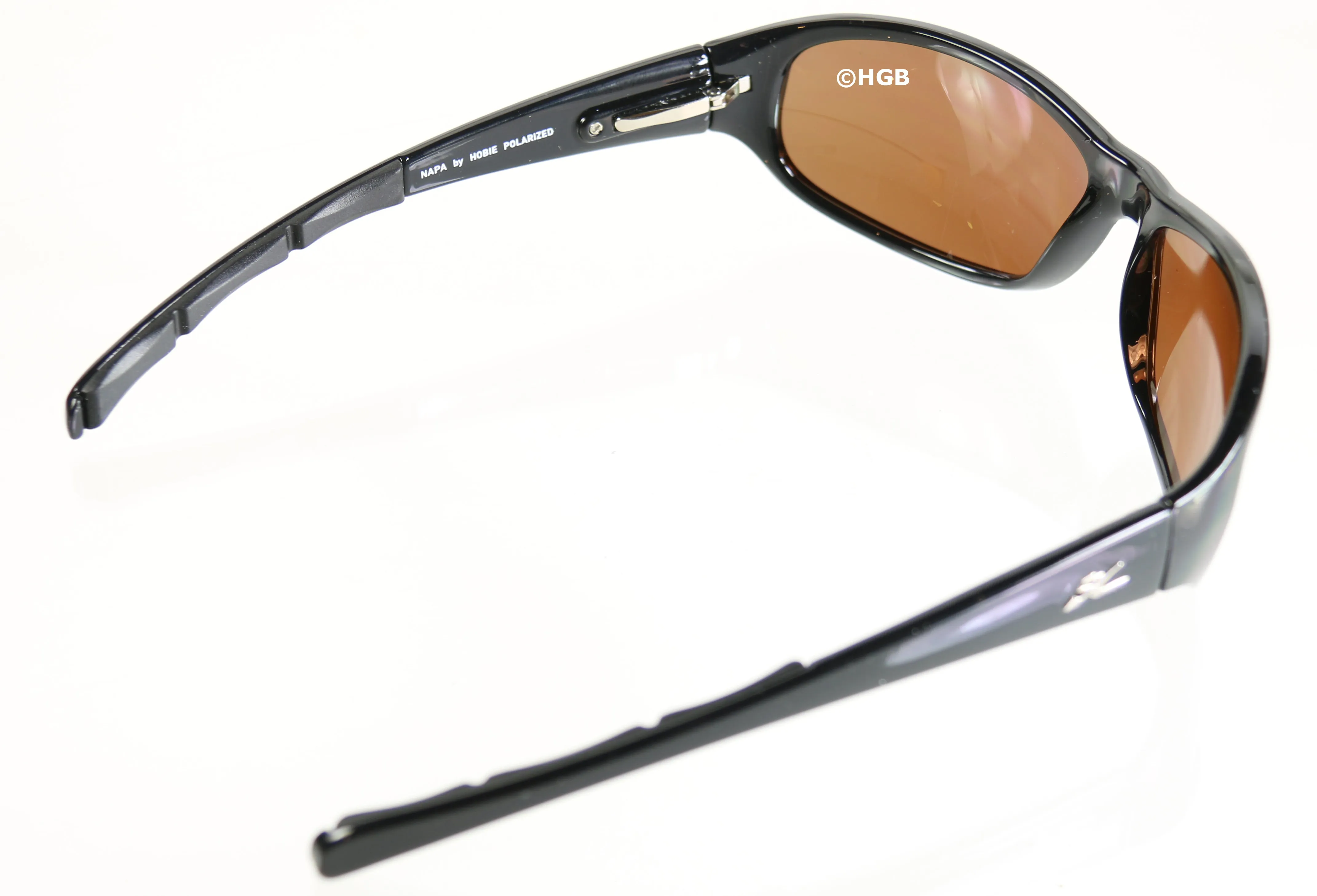 Napa by Hobie Polarized Sunglasses Brown Lens Black Frame 100% UVA UVB UVC NEW