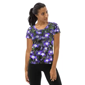 Nature: Irish Noble's Castle Lobelias Athletic Tee for Women