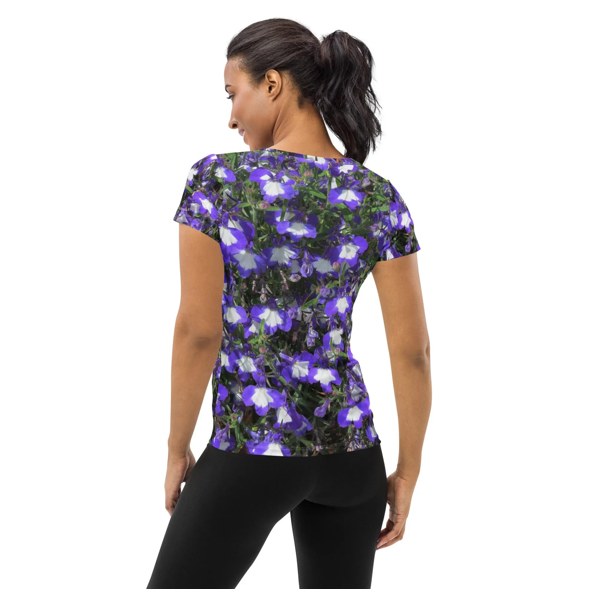 Nature: Irish Noble's Castle Lobelias Athletic Tee for Women