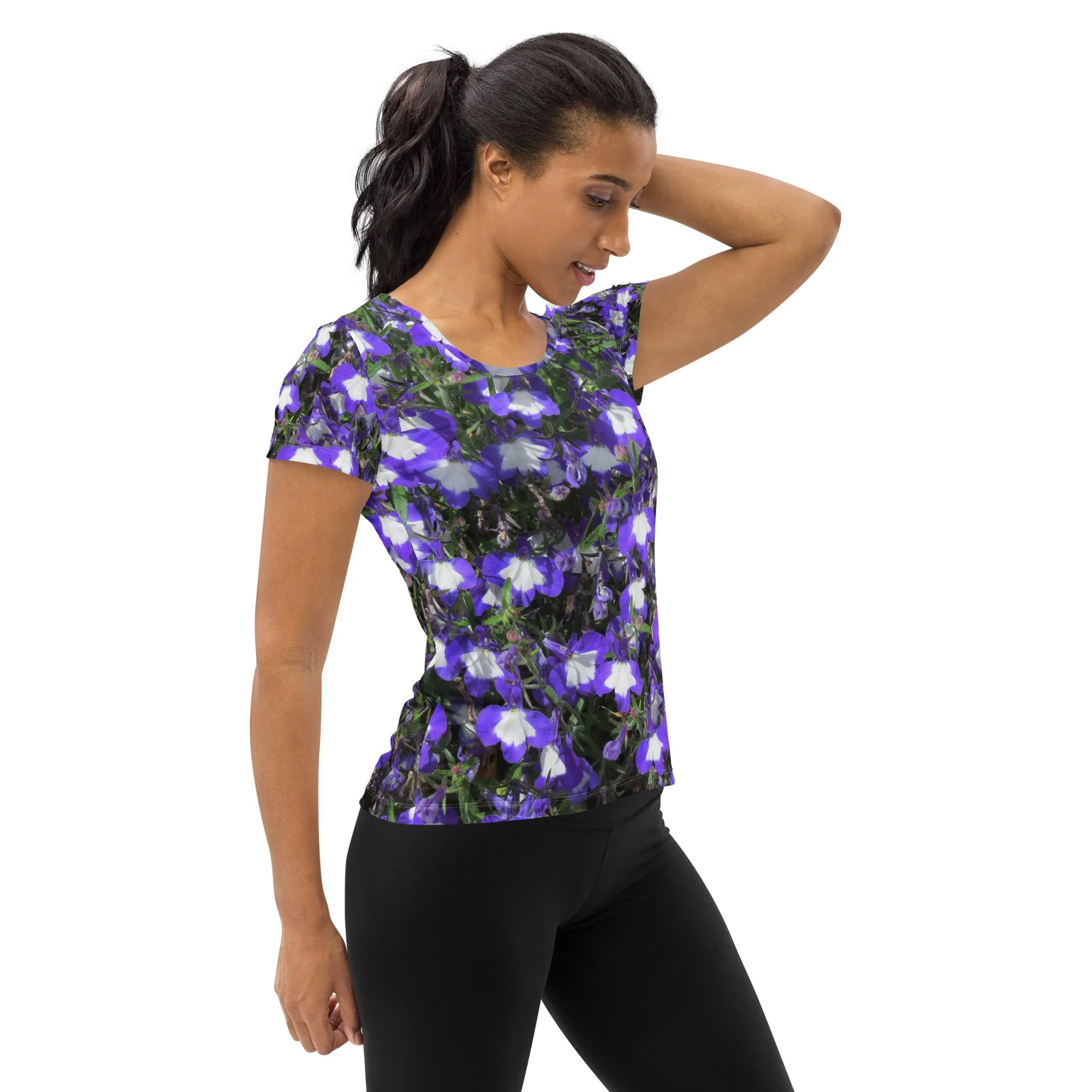 Nature: Irish Noble's Castle Lobelias Athletic Tee for Women