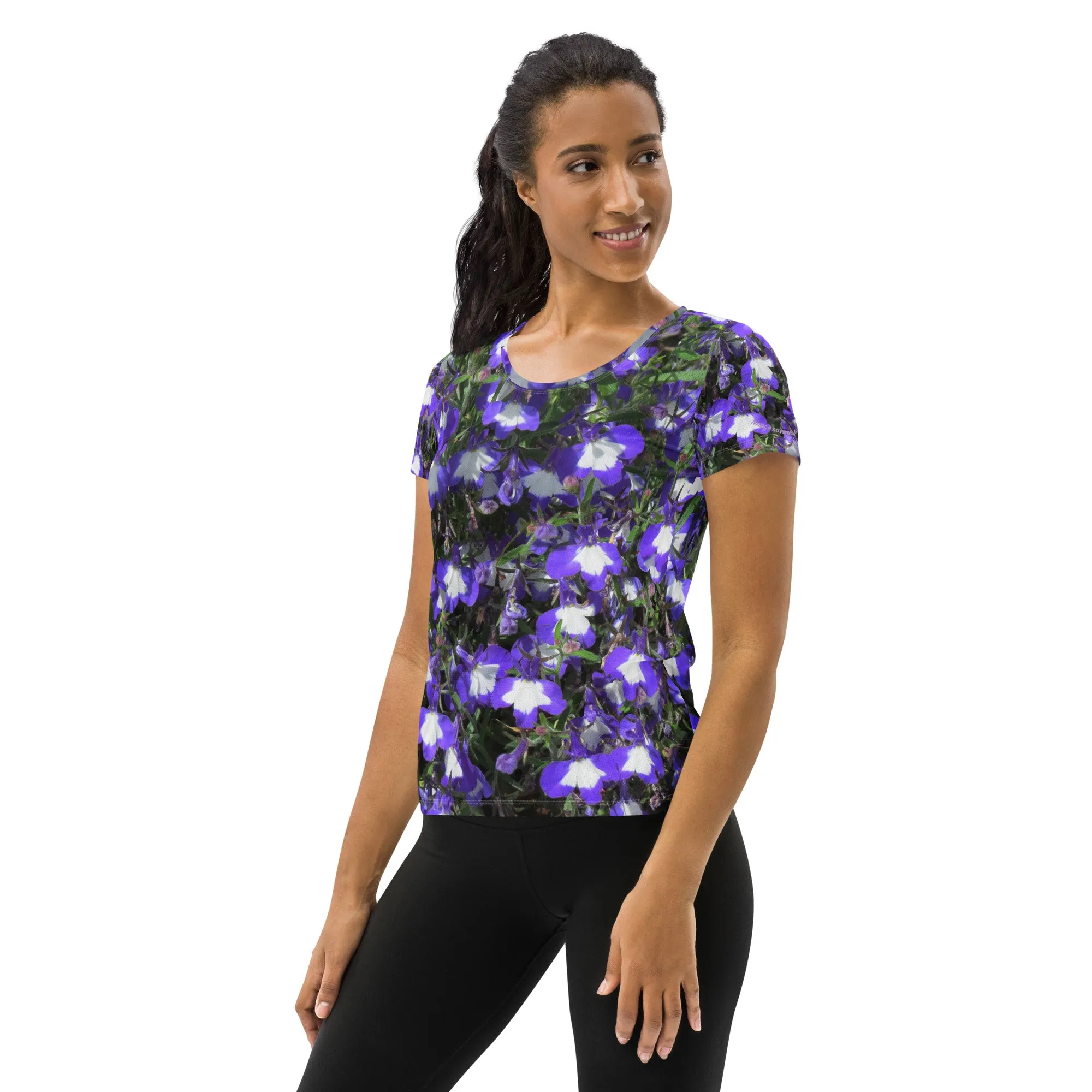 Nature: Irish Noble's Castle Lobelias Athletic Tee for Women