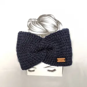 Navy Twist Ear Warmer / Headband
