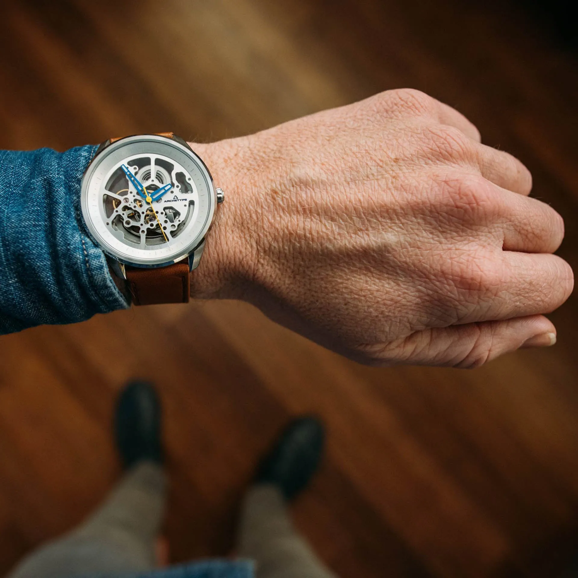 Nemesis Automatic Silver Tan