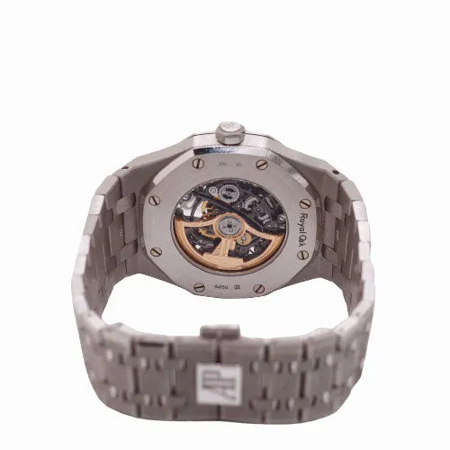 NEW! Audemars Piguet Men's Royal Oak White Gold Diamond Frosted 41mm Skeleton Dial Watch Ref# 15407BC.GG.1224BC.01