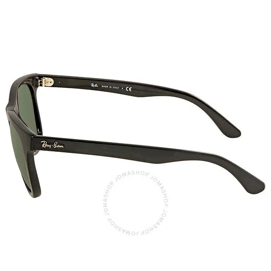 New Authentic Nordstrom Rayban Sunglasses Unisex, Black Frame Lenses Green!