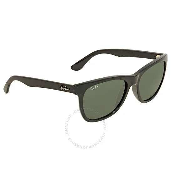 New Authentic Nordstrom Rayban Sunglasses Unisex, Black Frame Lenses Green!