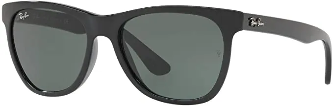 New Authentic Nordstrom Rayban Sunglasses Unisex, Black Frame Lenses Green!
