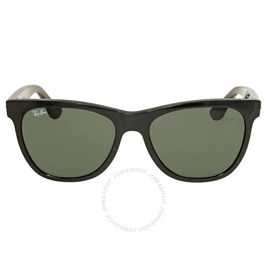 New Authentic Nordstrom Rayban Sunglasses Unisex, Black Frame Lenses Green!