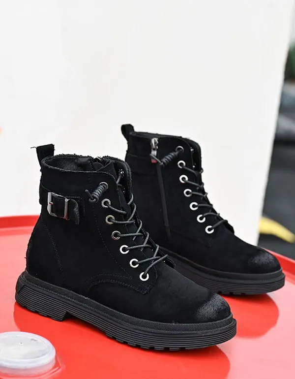 New Autumn Thick Heel Suede Short Boots