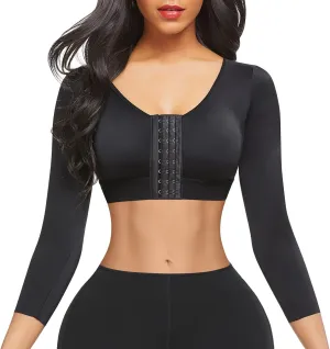 NEW FeelinGirl Upper Arm Shaper Post Surgery Compression Garment Breast Support Bra Arm Lipo Compression Garment Black Sz L