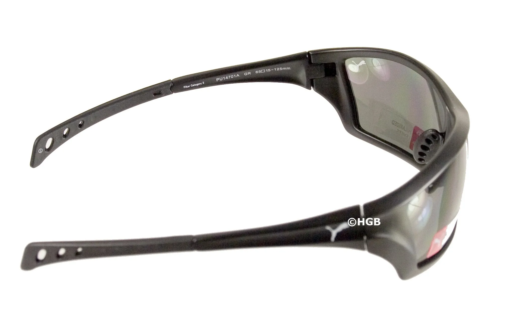 NEW Puma Sunglasses PU14701A Polarized Grey Lenses Matte Black Frame UNISEX