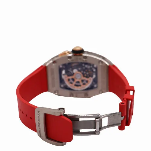 NEW! Richard Mille RM037 White Gold 42x52mm Skeleton Diamond Gem Dial Watch Ref# RM037