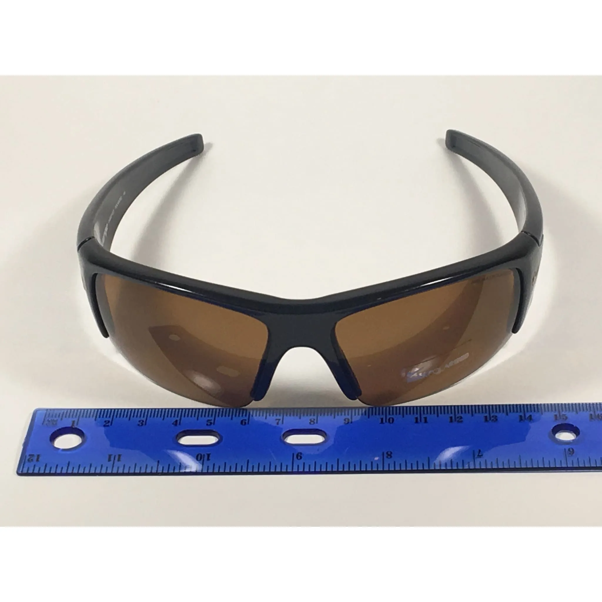 Nike Diverge Polarized Wrap Sunglasses EV0327 027 705 Onyx Black Frame Brown Amber Lens