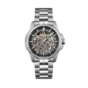 NORQAIN 42mm Independence 22 Skeleton Automatic Watch in Stainless Steel