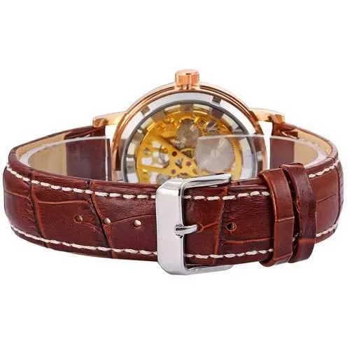 NORTH 1218 Skeleton Men's Hand Wind Mechanical Watches