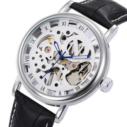NORTH 1218 Skeleton Men's Hand Wind Mechanical Watches