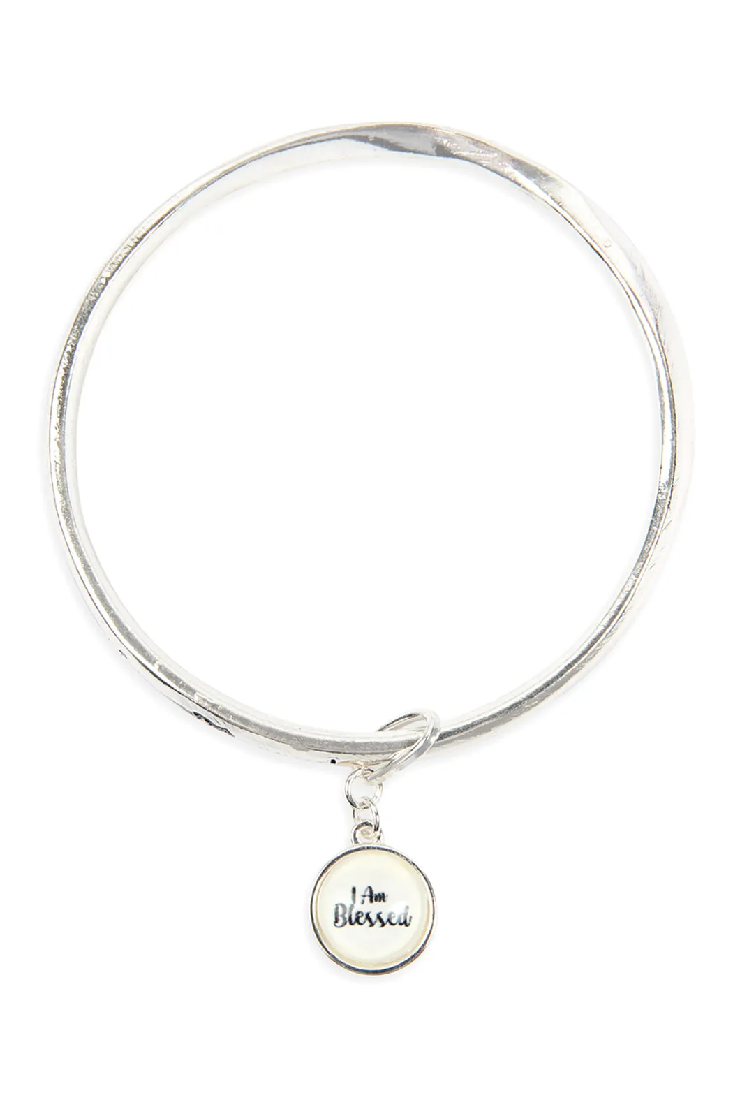 OB08920 - "I AM BLESSED" BUBBLE CHARM TWIST BRACELET
