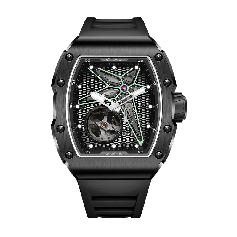 OLTO-8 REEF Skeleton Automatic Watch Black