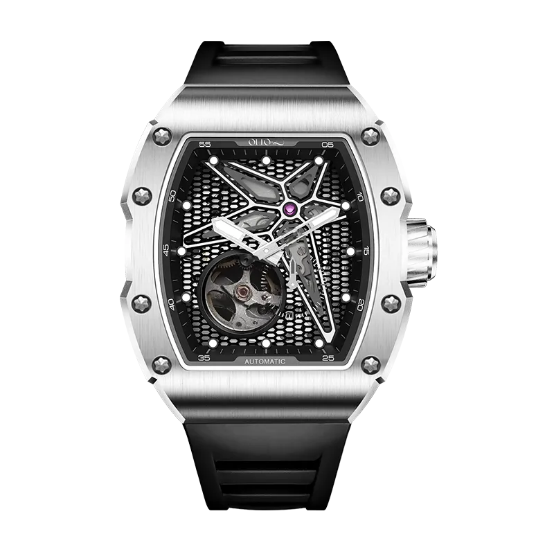 OLTO-8 REEF Skeleton Automatic Watch Silver