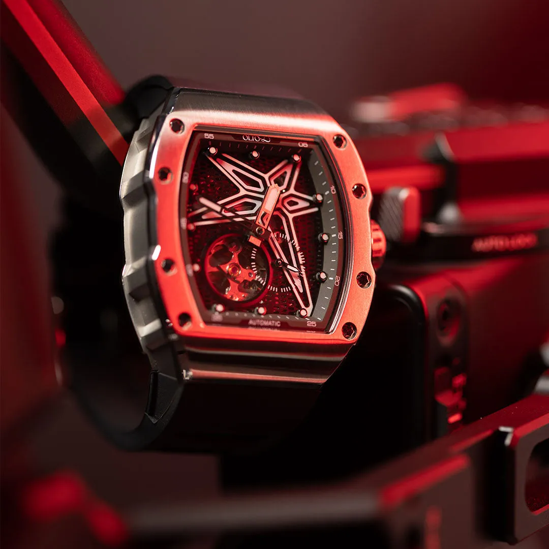OLTO-8 REEF Skeleton Automatic Watch Silver