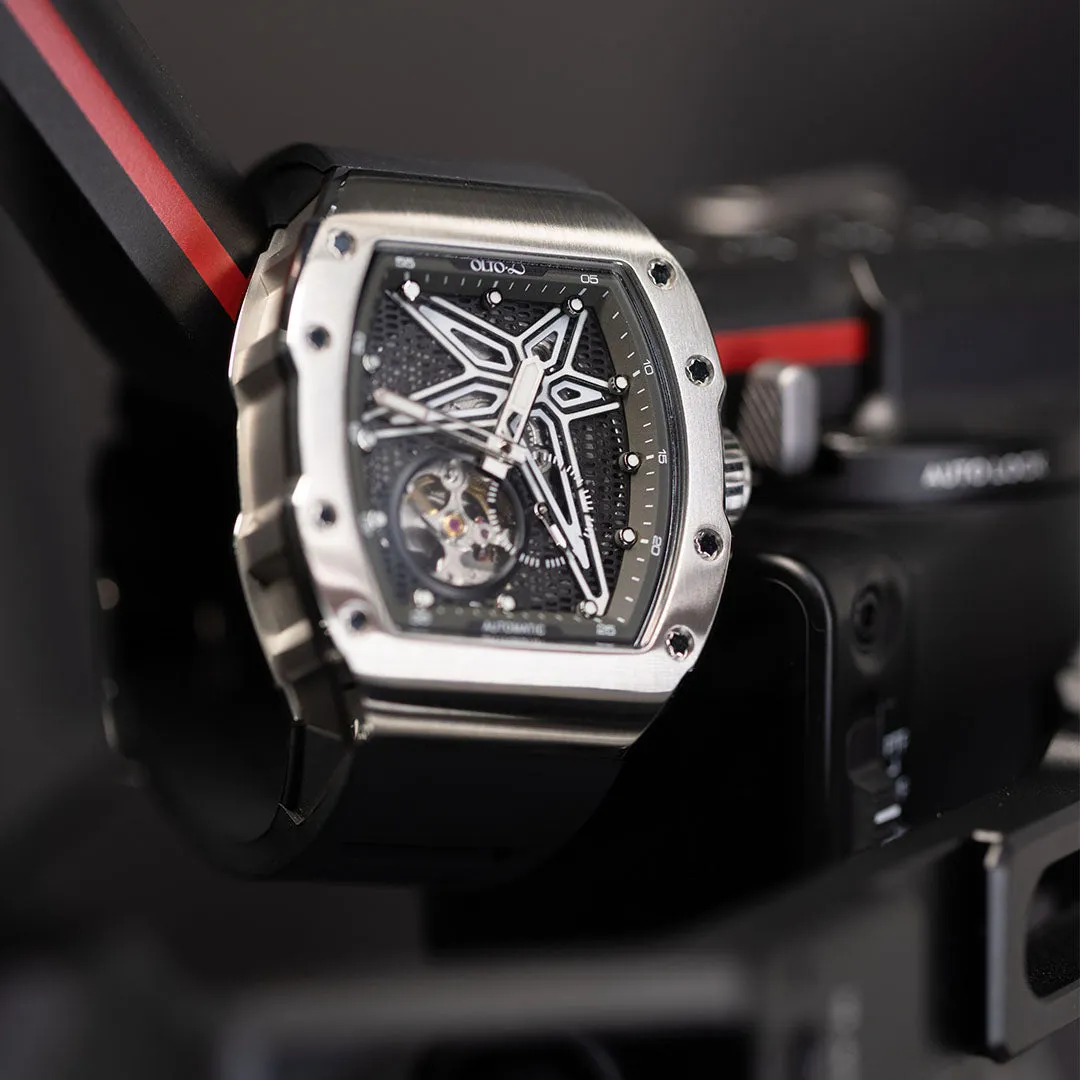 OLTO-8 REEF Skeleton Automatic Watch Silver