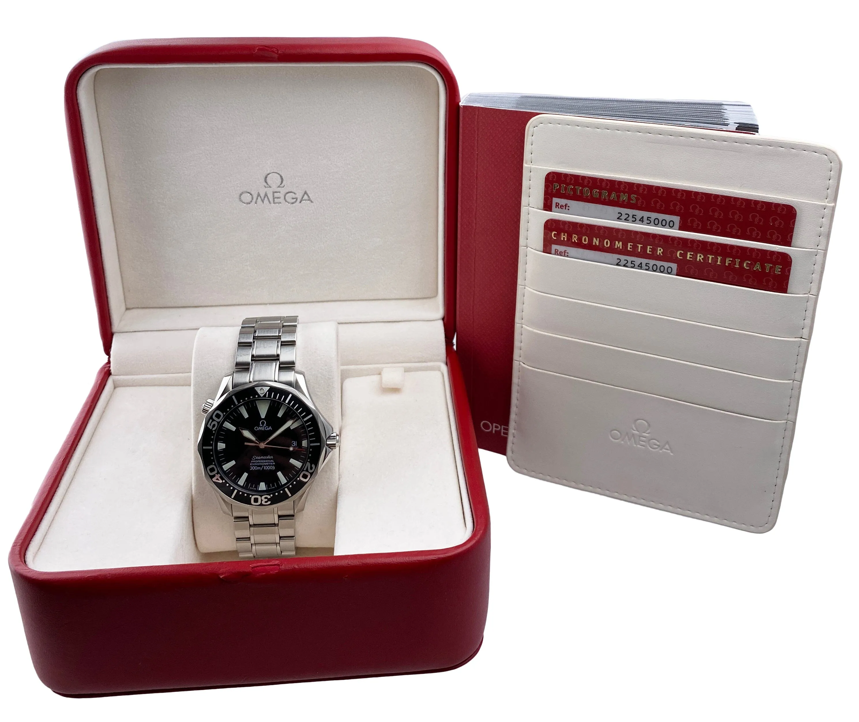 Omega Seamaster 2254.50.00 Chronometer Mens Watch Box Papers